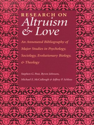 cover image of Research On Altruism & Love